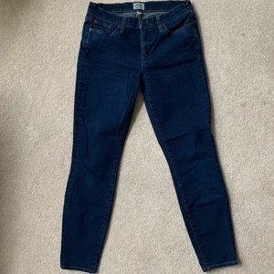 J Crew Women’s toothpick skinny jeans sz 28